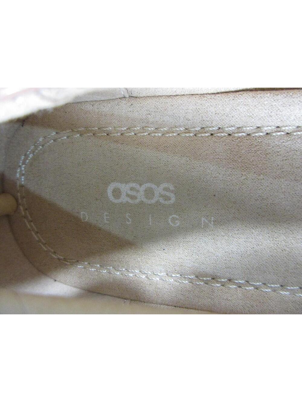 Asos Design Womens Wide Fit Luna Bow Ballet Flats Beige Size US9 UK7 - Picture 7 of 8